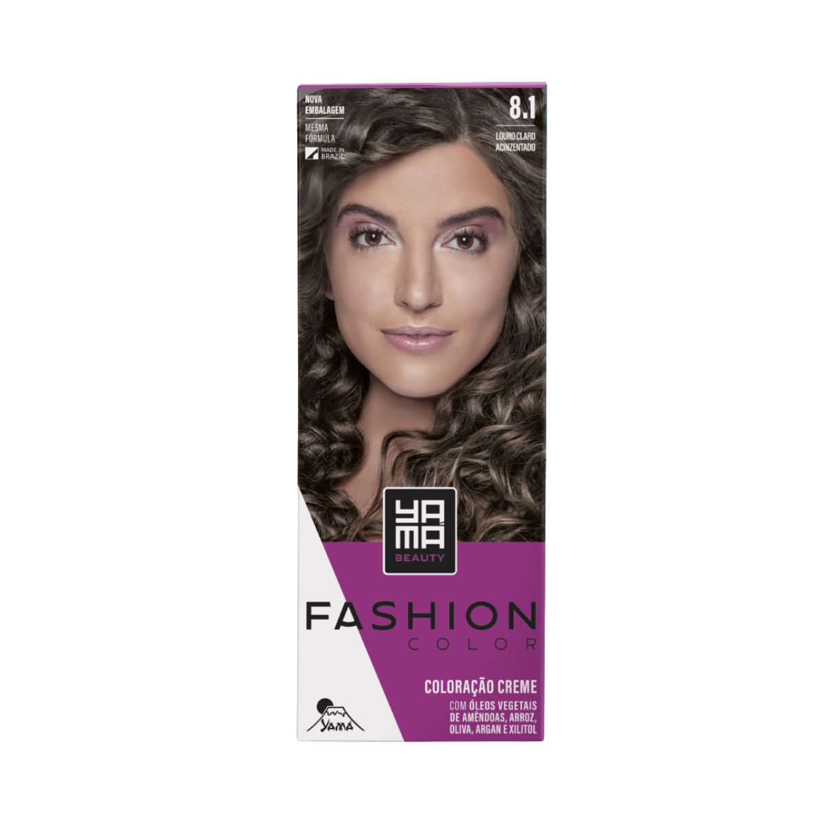 MINI KIT FASHION COLOR 8.1 LOURO CLARO ACINZENTADO YAMA