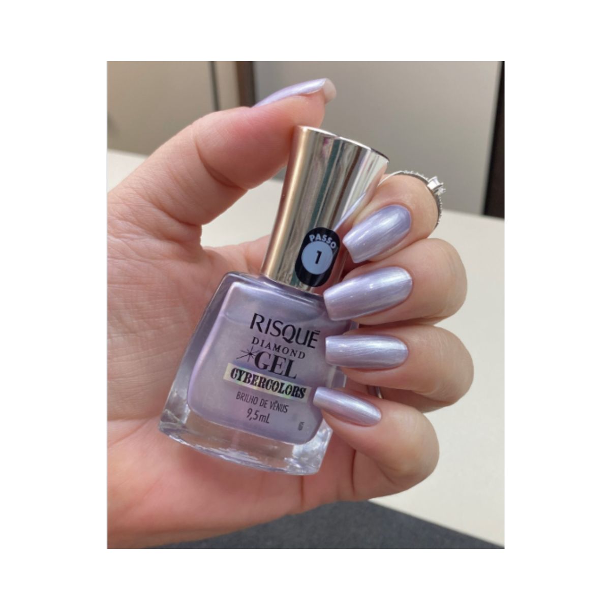 ESMALTE DIAMOND GEL EFEITO BRILHO DE VÊNUS RISQUE 9,5ML