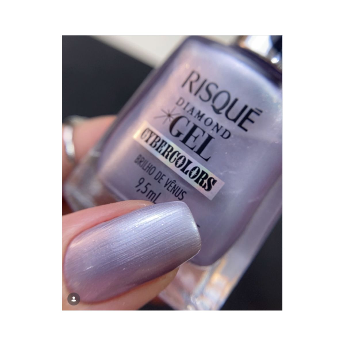 ESMALTE DIAMOND GEL EFEITO BRILHO DE VÊNUS RISQUE 9,5ML