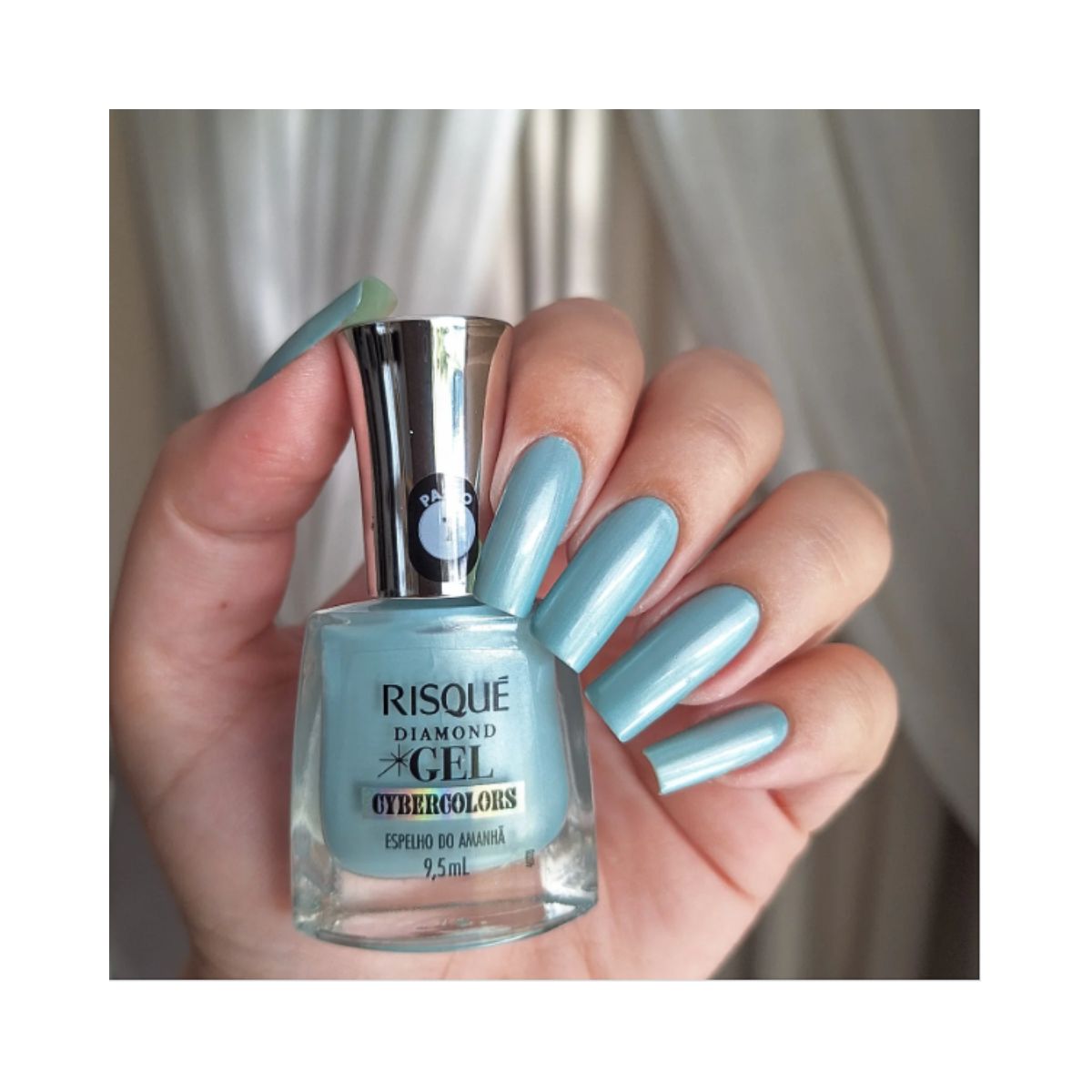 ESMALTE DIAMOND GEL EFEITO ESPELHO DO AMANHÃ CYBERCOLORS RISQUE 9,5ML
