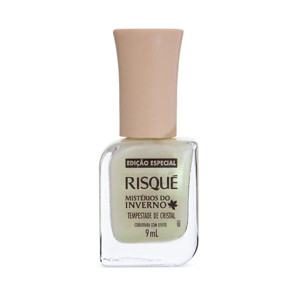ESMALTE COBERTURA COM EFEITO TEMPESTADE CRISTAL MISTÉRIOS DO INVERNO RISQUE 9ML