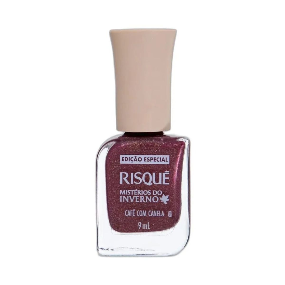ESMALTE METÁLICO CAFÉ COM CANELA MISTÉRIOS DO INVERNO RISQUE 9ML
