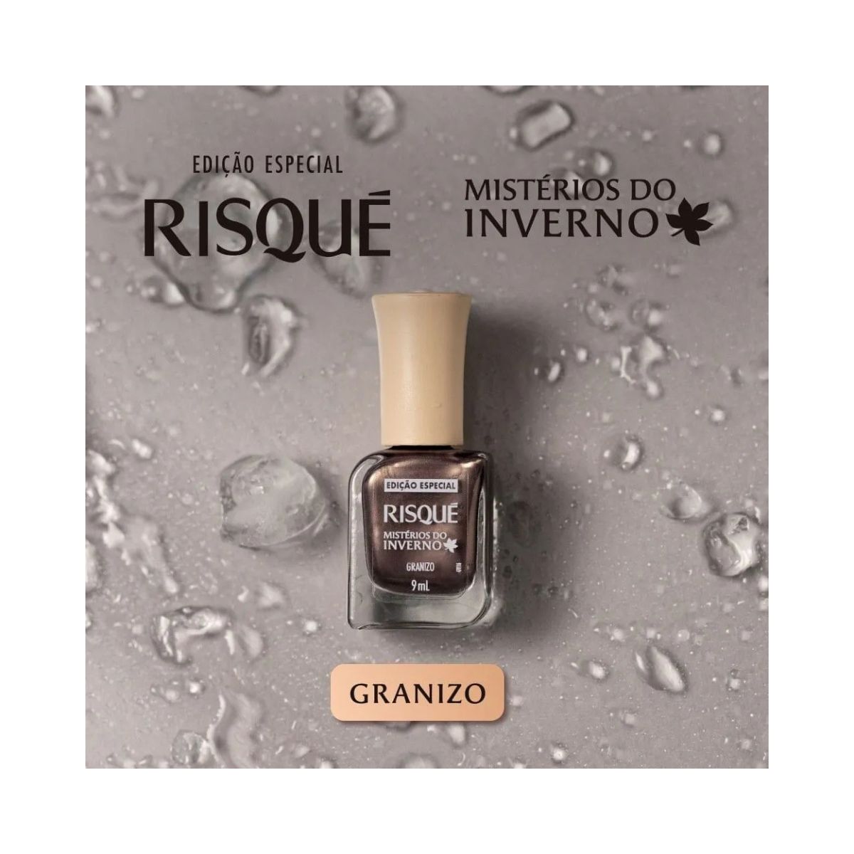 ESMALTE METÁLICO GRANIZO MISTÉRIOS DO INVERNO RISQUE 9ML