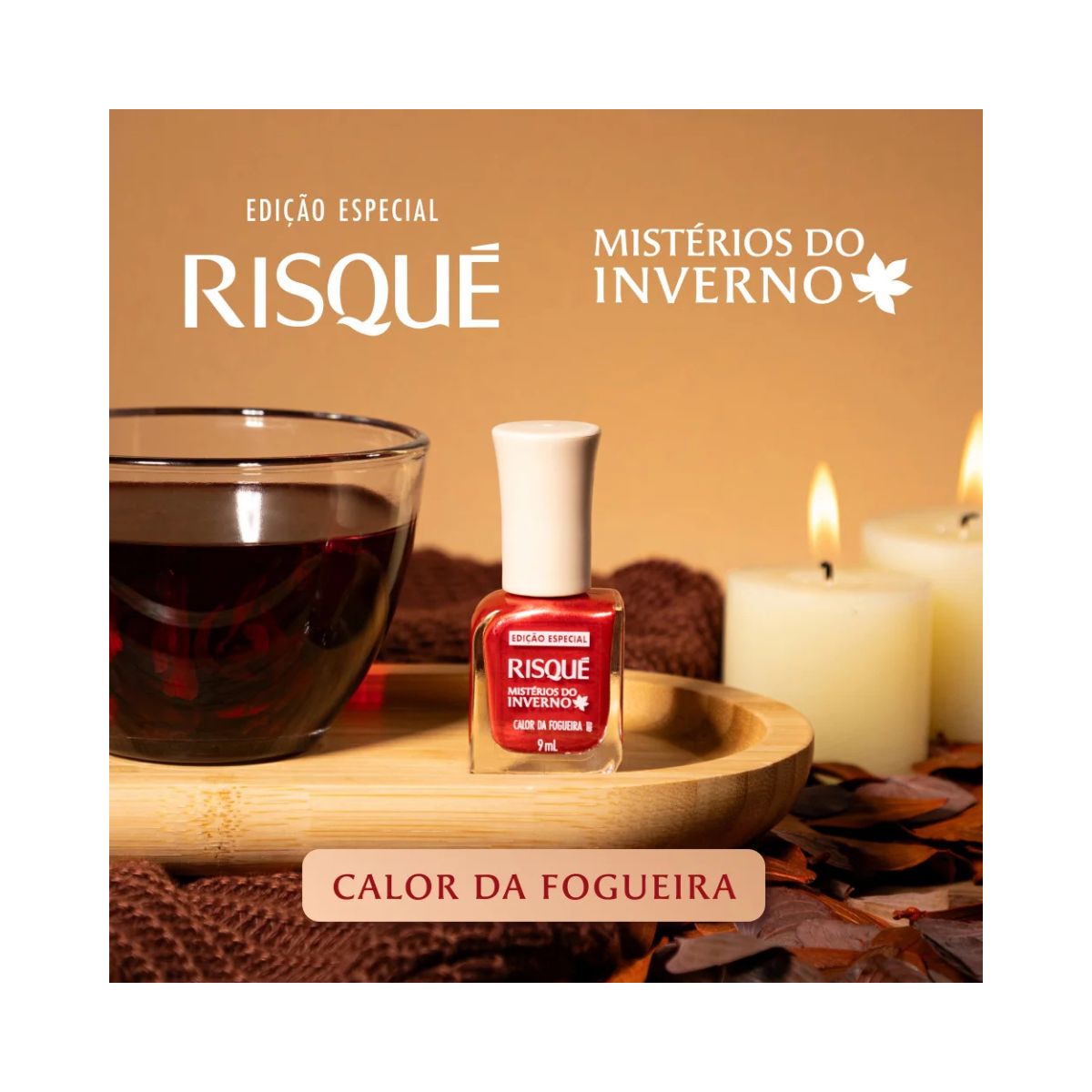 ESMALTE METÁLICO CALOR DA FOGUEIRA MISTÉRIOS DO INVERNO RISQUE 9ML