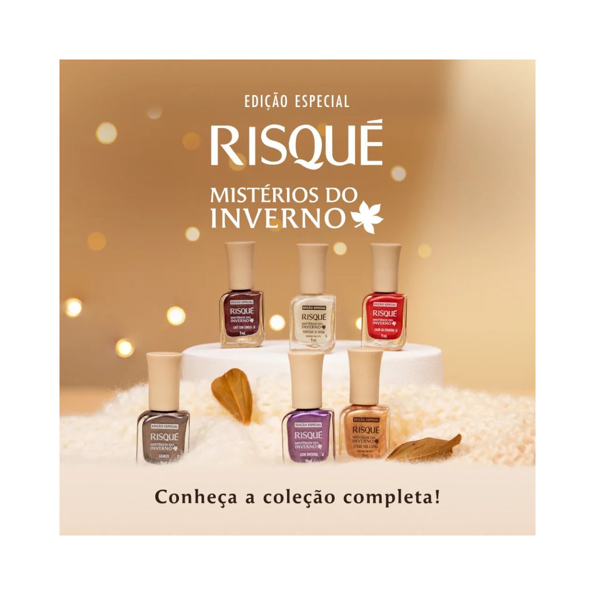 ESMALTE METÁLICO CALOR DA FOGUEIRA MISTÉRIOS DO INVERNO RISQUE 9ML