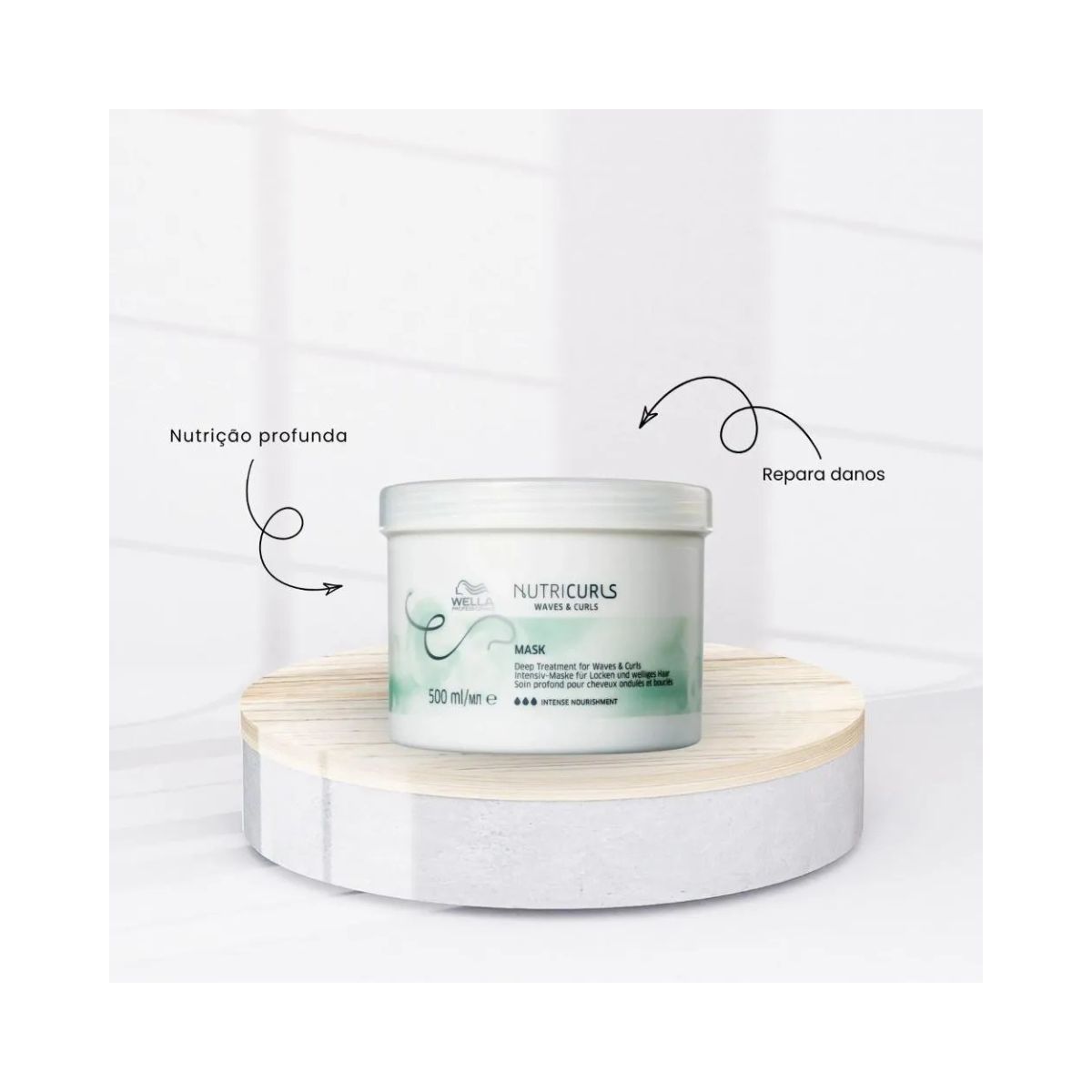 MÁSCARA NUTRICURLS WELLA PROFISSIONALS 500ML