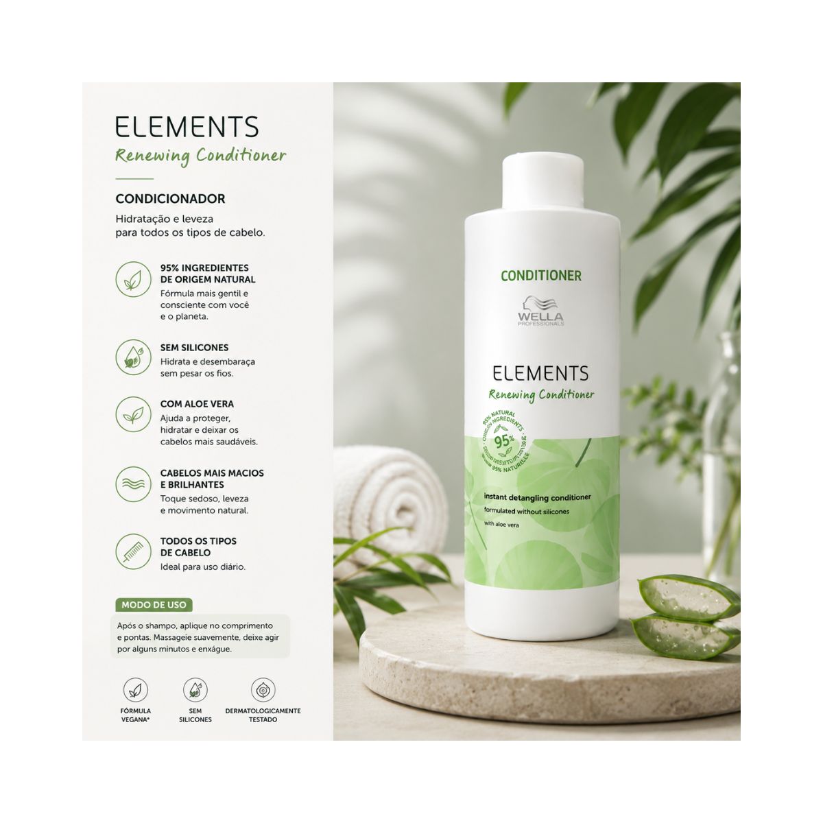 CONDICIONADOR ELEMENTS RENEWING WELLA PROFISSIONALS 1000ML