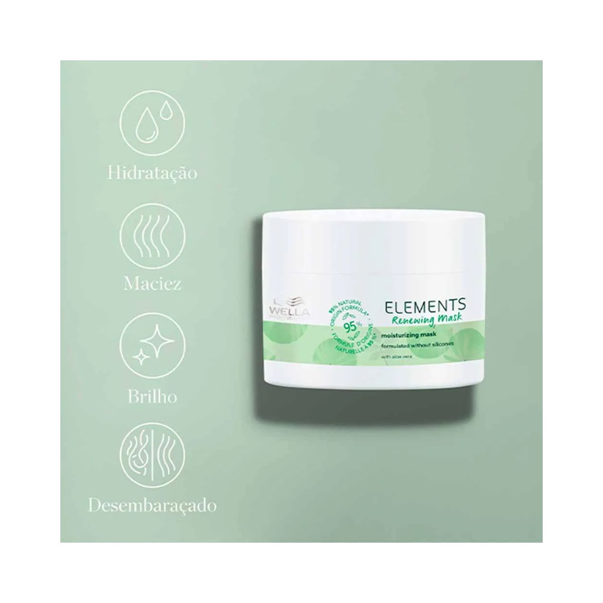 MÁSCARA ELEMENTS RENEWING WELLA PROFISSIONALS 150ML
