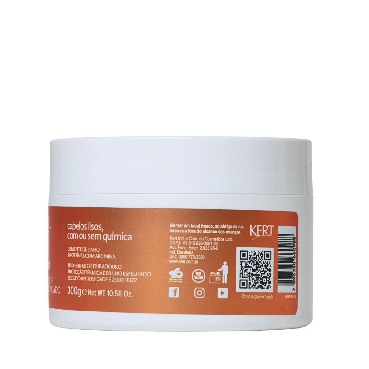 MÁSCARA MUITO + LISO KERATON KERT 300G