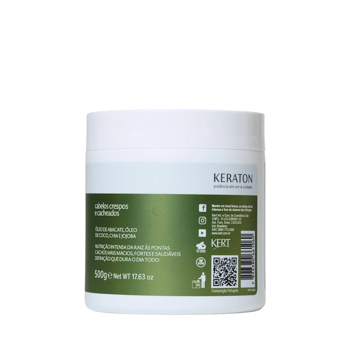 MÁSCARA MUITO + CACHOS KERATON KERT 500G