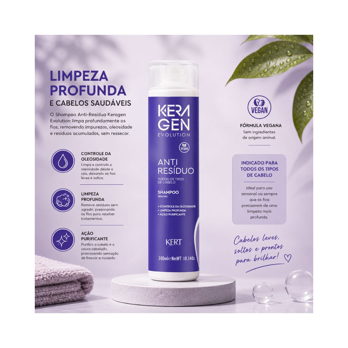 SHAMPOO ANTI RESIDUO KERAGEN KERT 300ML