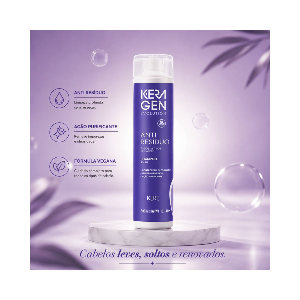 SHAMPOO ANTI RESIDUO KERAGEN KERT 300ML