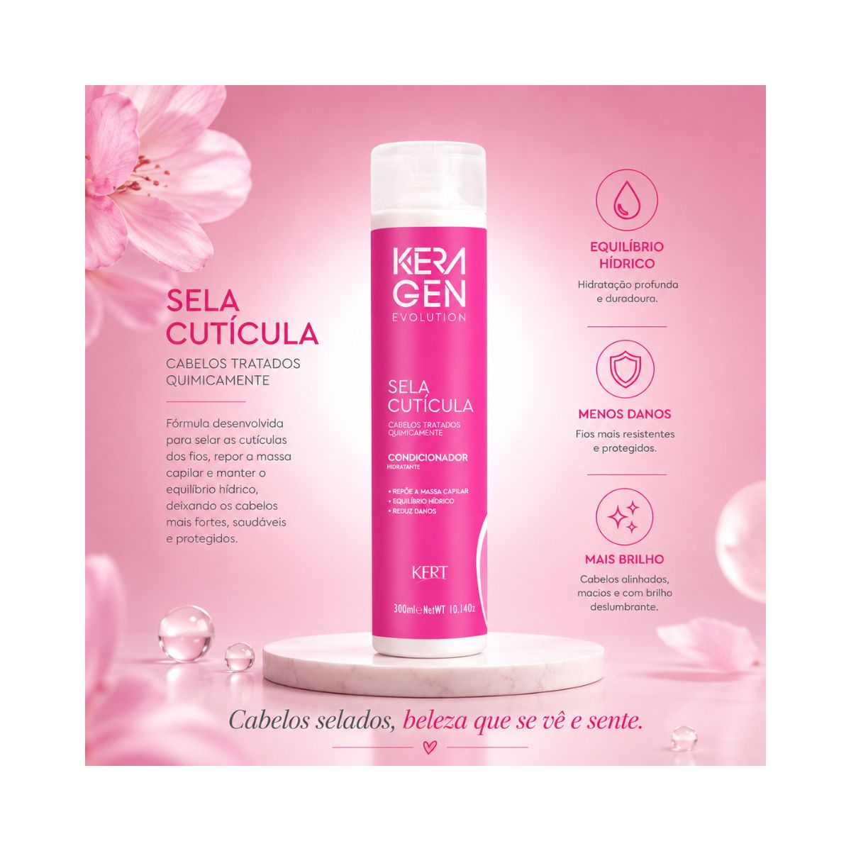 CONDICIONADOR SELA CUTICULA KERAGEN KERT 300ML
