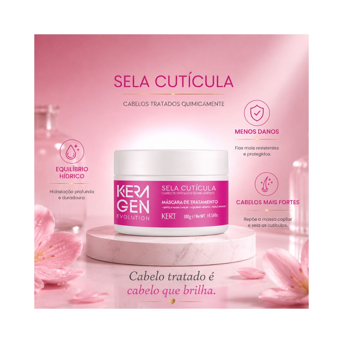 MÁSCARA SELA CUTICULA KERAGEN KERT 300G