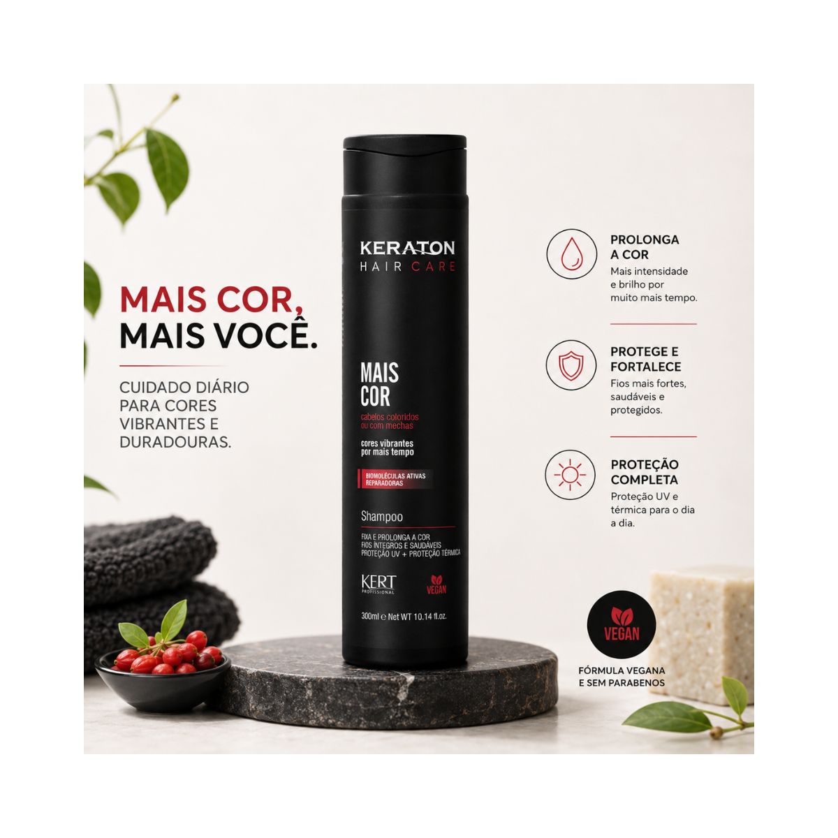 SHAMPOO MAIS COR KERATON KERT 300ML