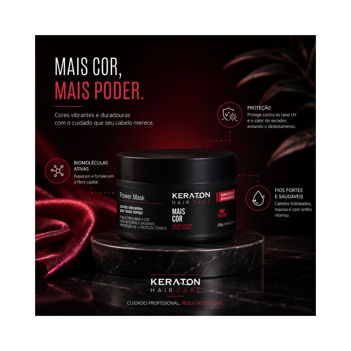 MÁSCARA MAIS COR KERATON KERT 300G