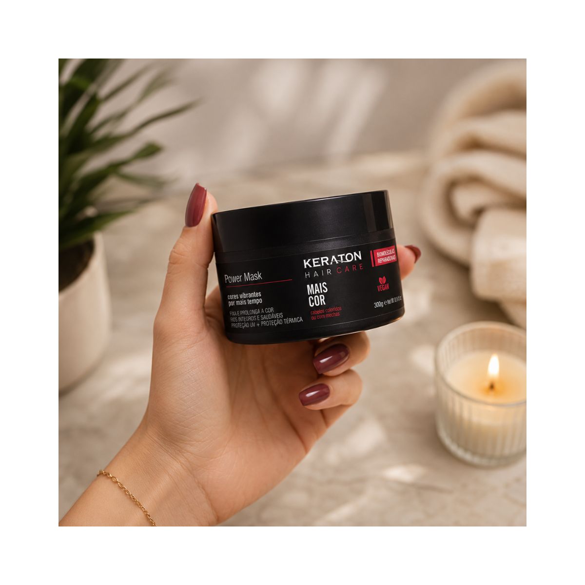MÁSCARA MAIS COR KERATON KERT 300G