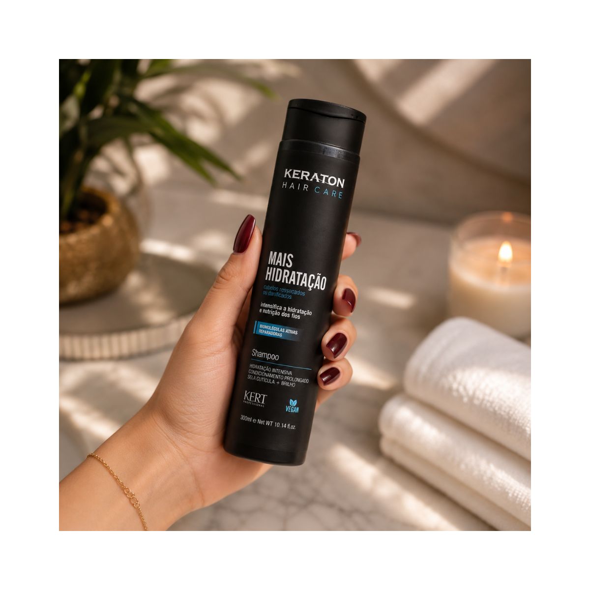 SHAMPOO MAIS HIDRATAÇÃO KERATON KERT 300ML
