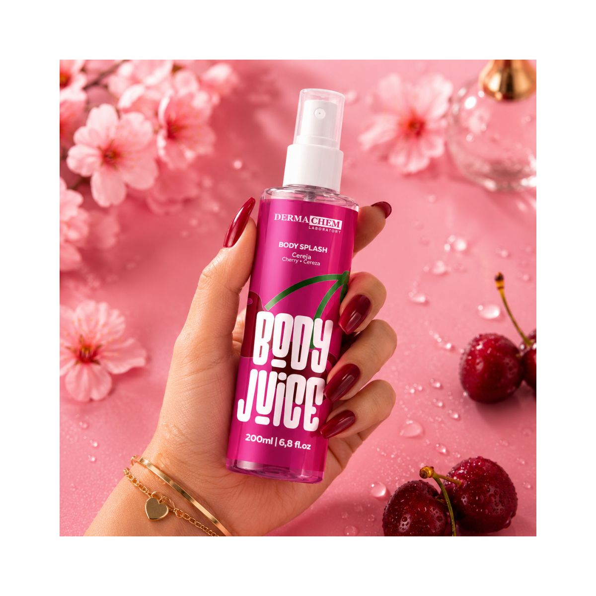 BODY SPLASH BODY JUICE CEREJA DERMACHEM 200ML