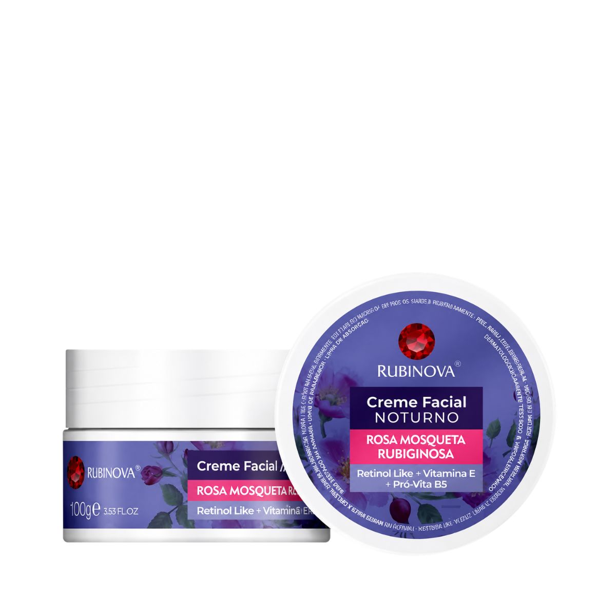 CREME FACIAL NOTURNO ROSA MOSQUETA RUBINOVA 100GR