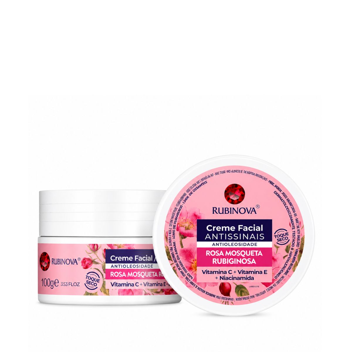 CREME FACIAL ANTISSINAIS ROSA MOSQUETA RUBINOVA 100GR