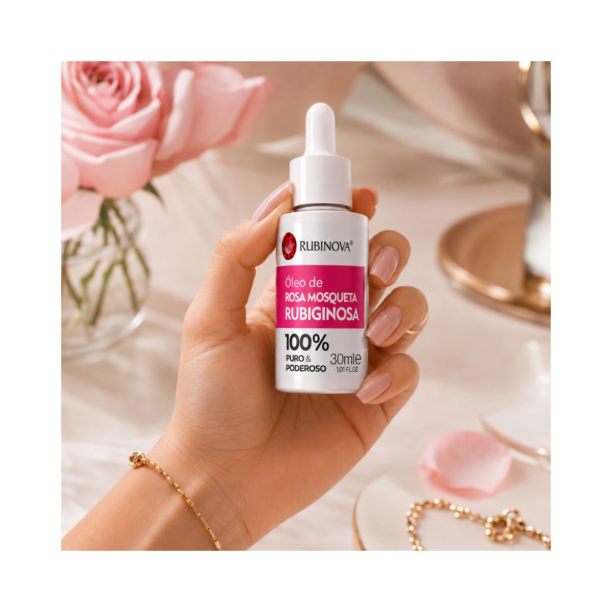 ÓLEO DE ROSA MOSQUETA RUBGINOSA RUBINOVA 30ML