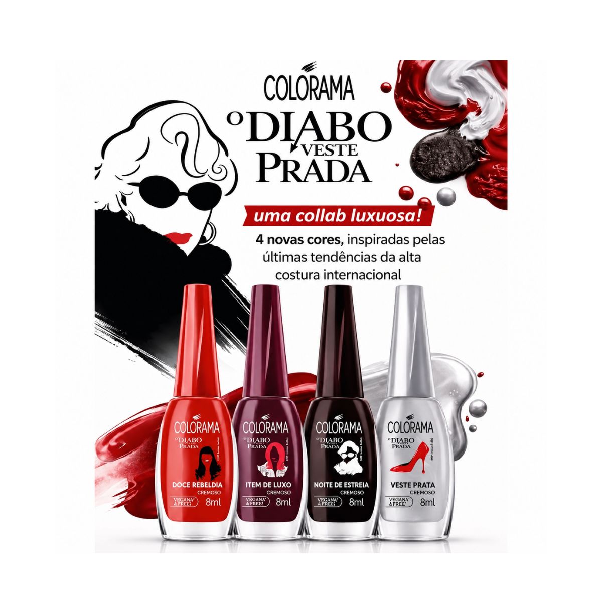 ESMALTE O DIABO VESTE PRADA DOCE REBELDIA COLORAMA 8ML