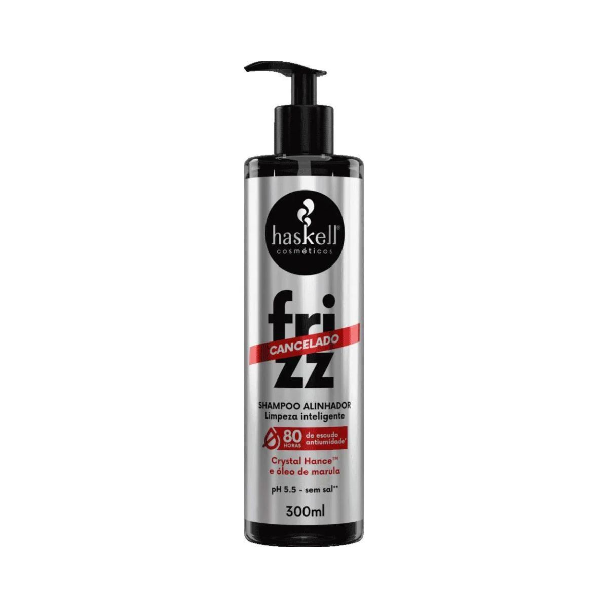 SHAMPOO FRIZZ CANCELADO HASKELL 300ML COM ÓLEO BELLA FEMME 7ML