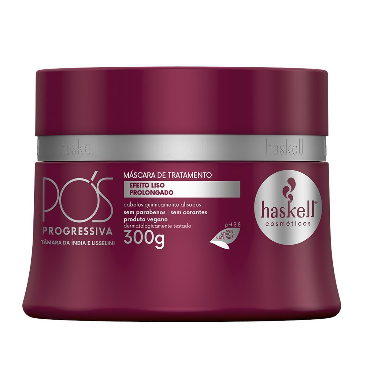 MÁSCARA DE HIDRATAÇÃO PÓS PROGRESSIVA HASKELL 300G COM ÓLEO BELLA FEMME 7ML