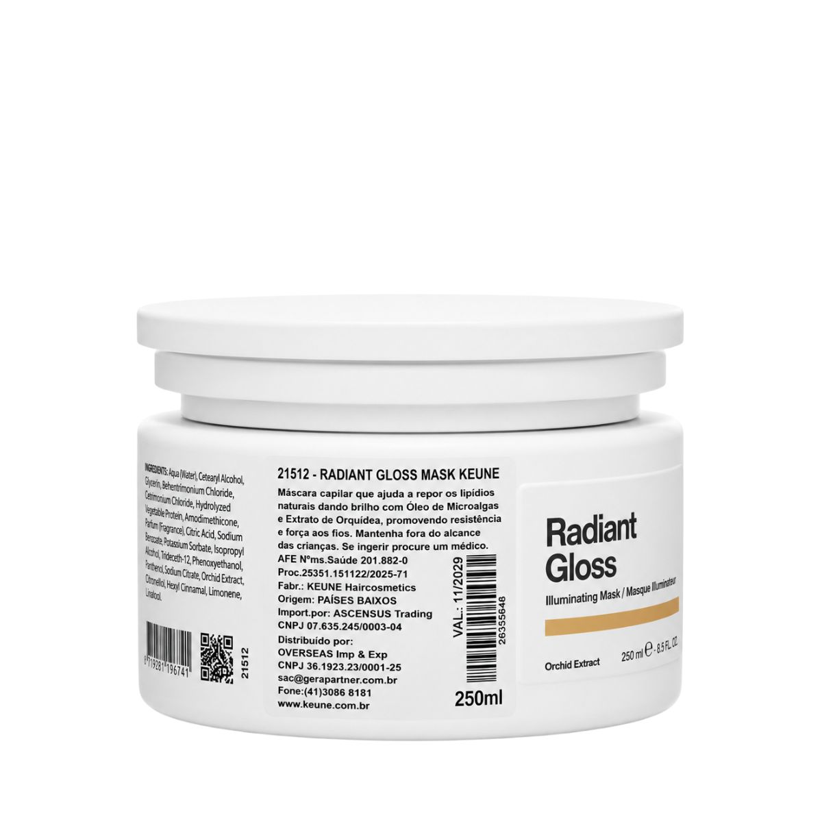 MÁSCARA RADIANT GLOSS KEUNE 250ML