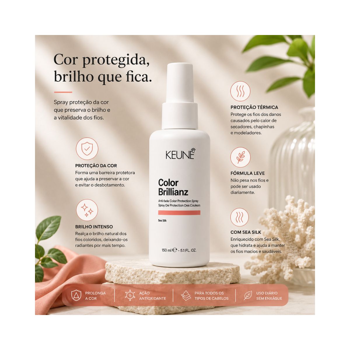 SPRAY LEAVE-IN COLOR BRILLIANZ KEUNE 150ML
