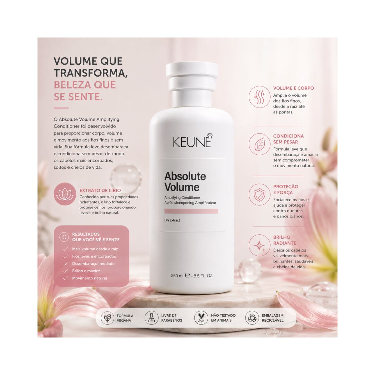 CONDICIONADOR ABSOLUTE VOLUME KEUNE 250ML
