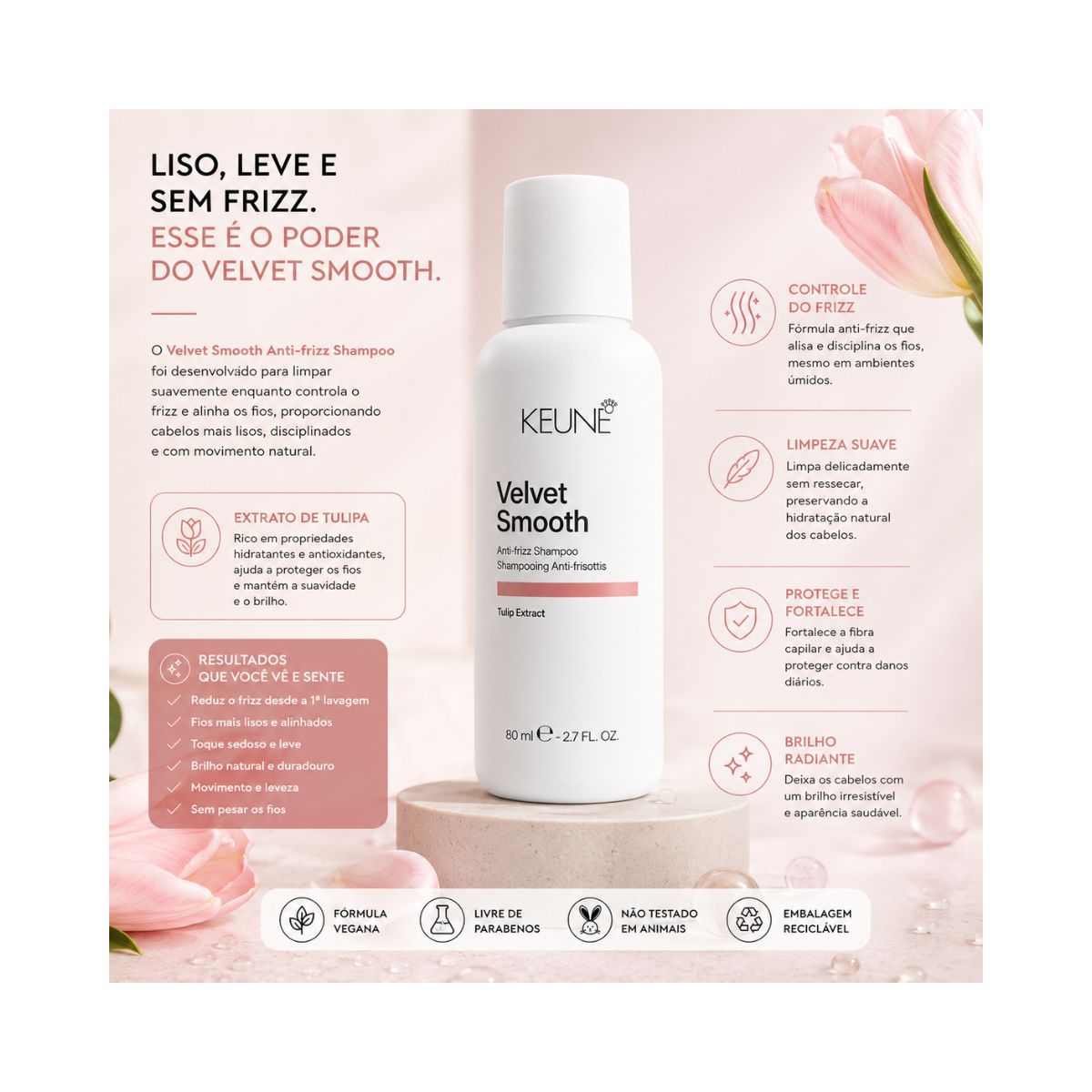 SHAMPOO VELVET SMOOTH KEUNE 80ML