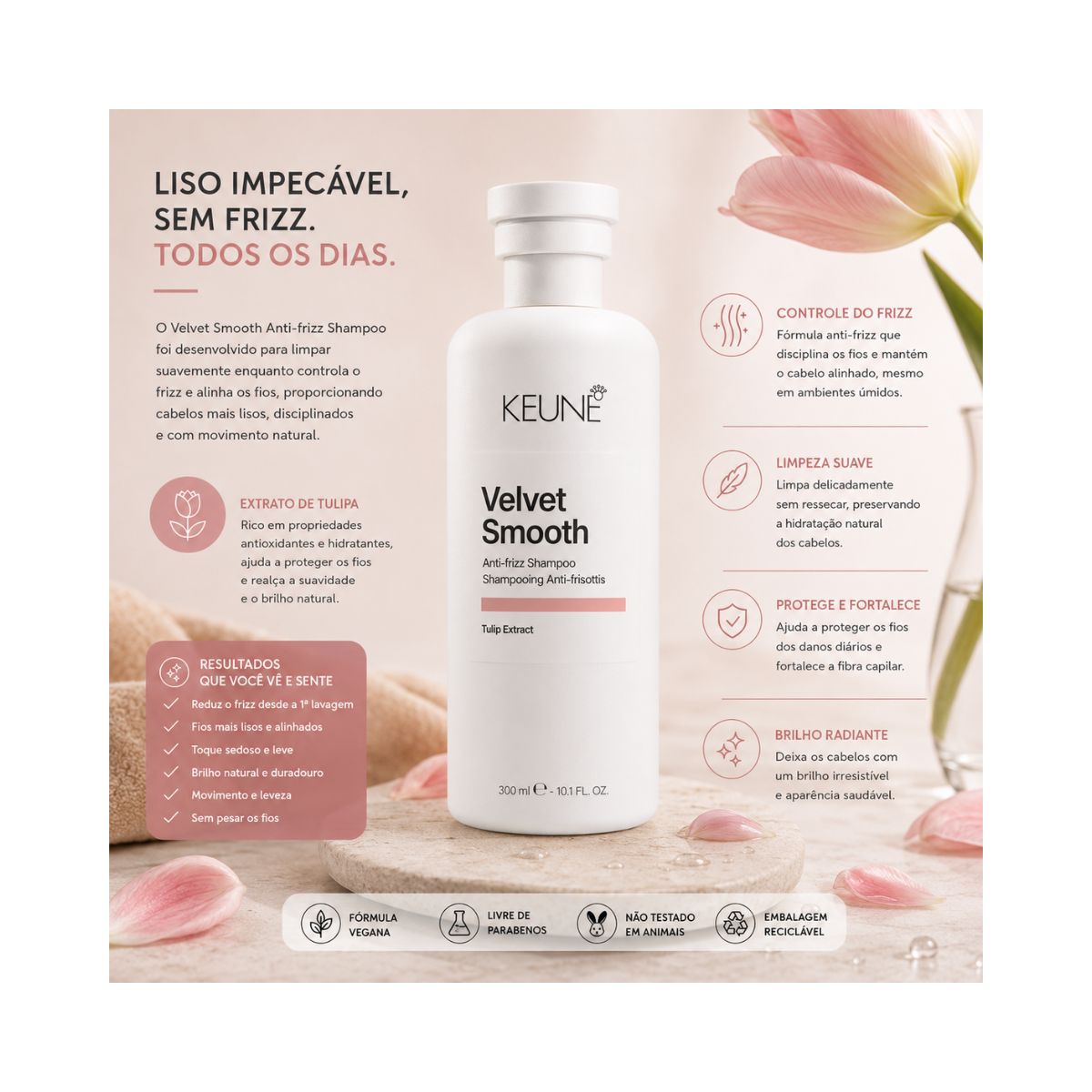 SHAMPOO VELVET SMOOTH KEUNE 300ML