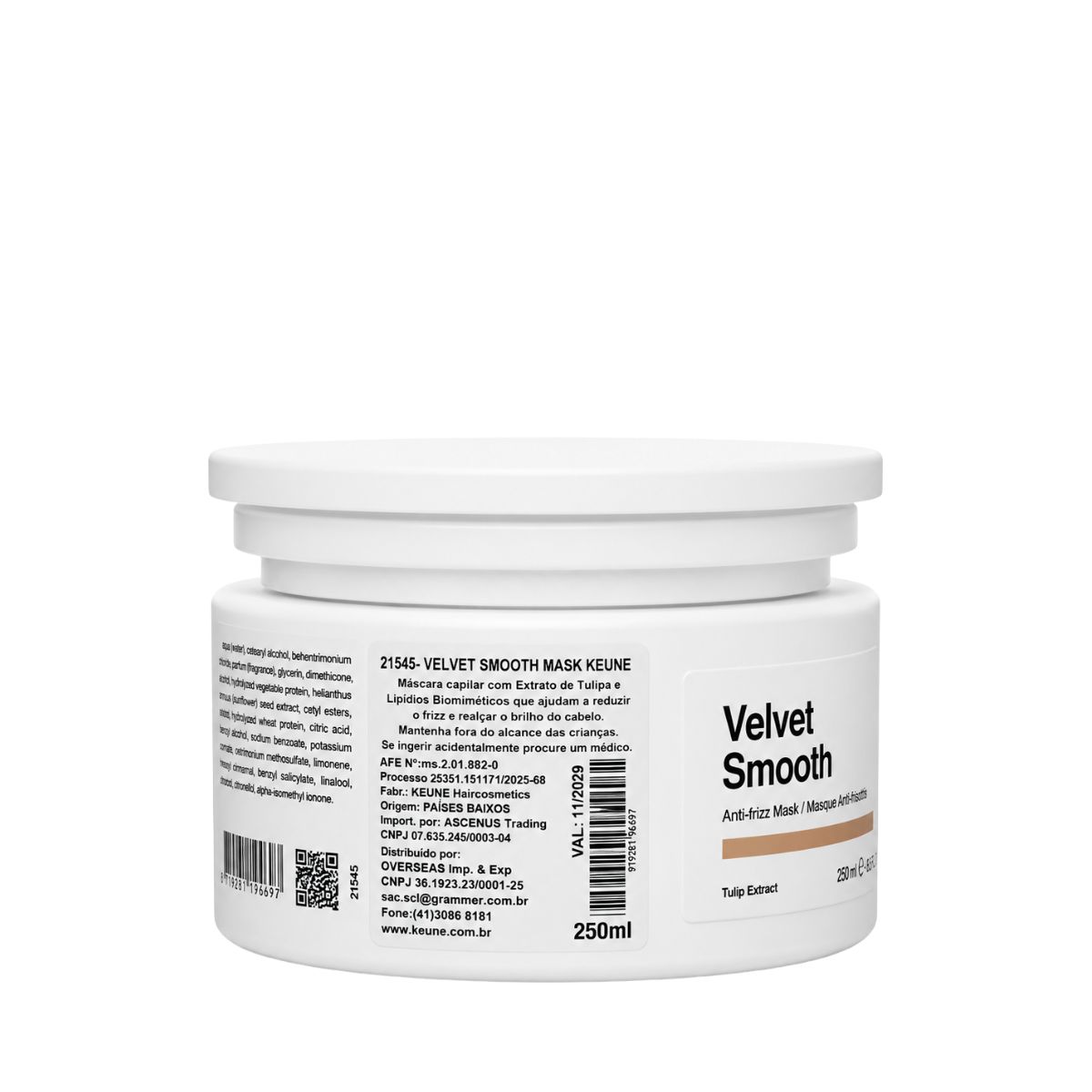 MÁSCARA VELVET SMOOTH KEUNE 250ML