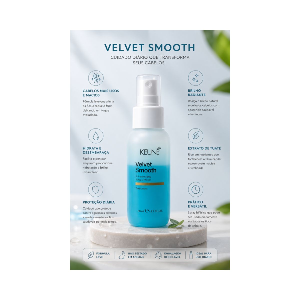 SPRAY VELVET SMOOTH 2PHASE KEUNE 80ML