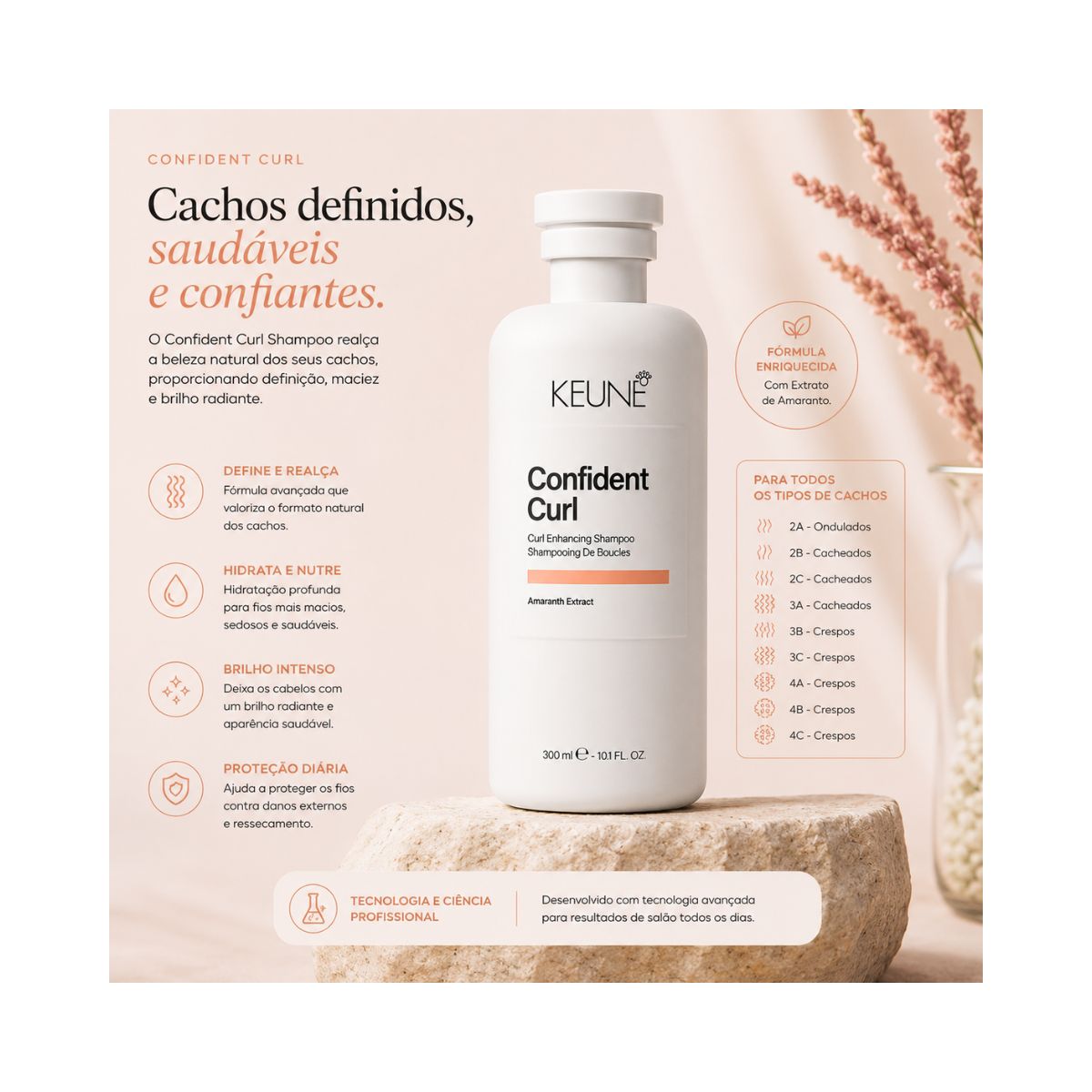 SHAMPOO CONFIDENT CURL KEUNE 300ML
