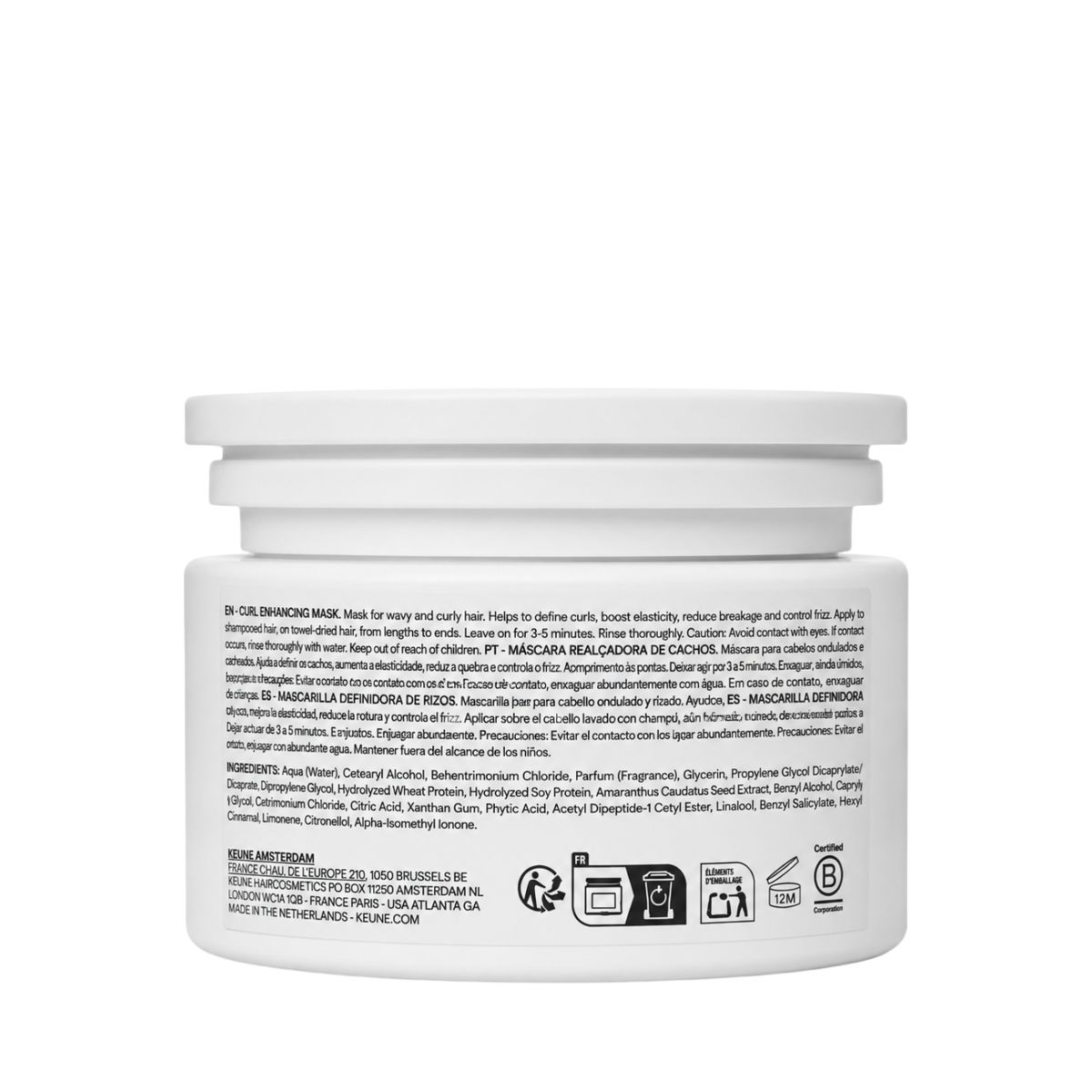 MÁSCARA CONFIDENT CURL KEUNE 250ML