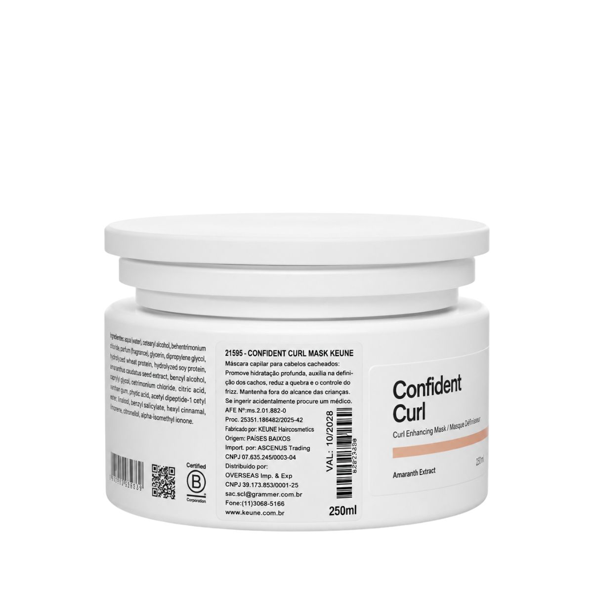 MÁSCARA CONFIDENT CURL KEUNE 250ML