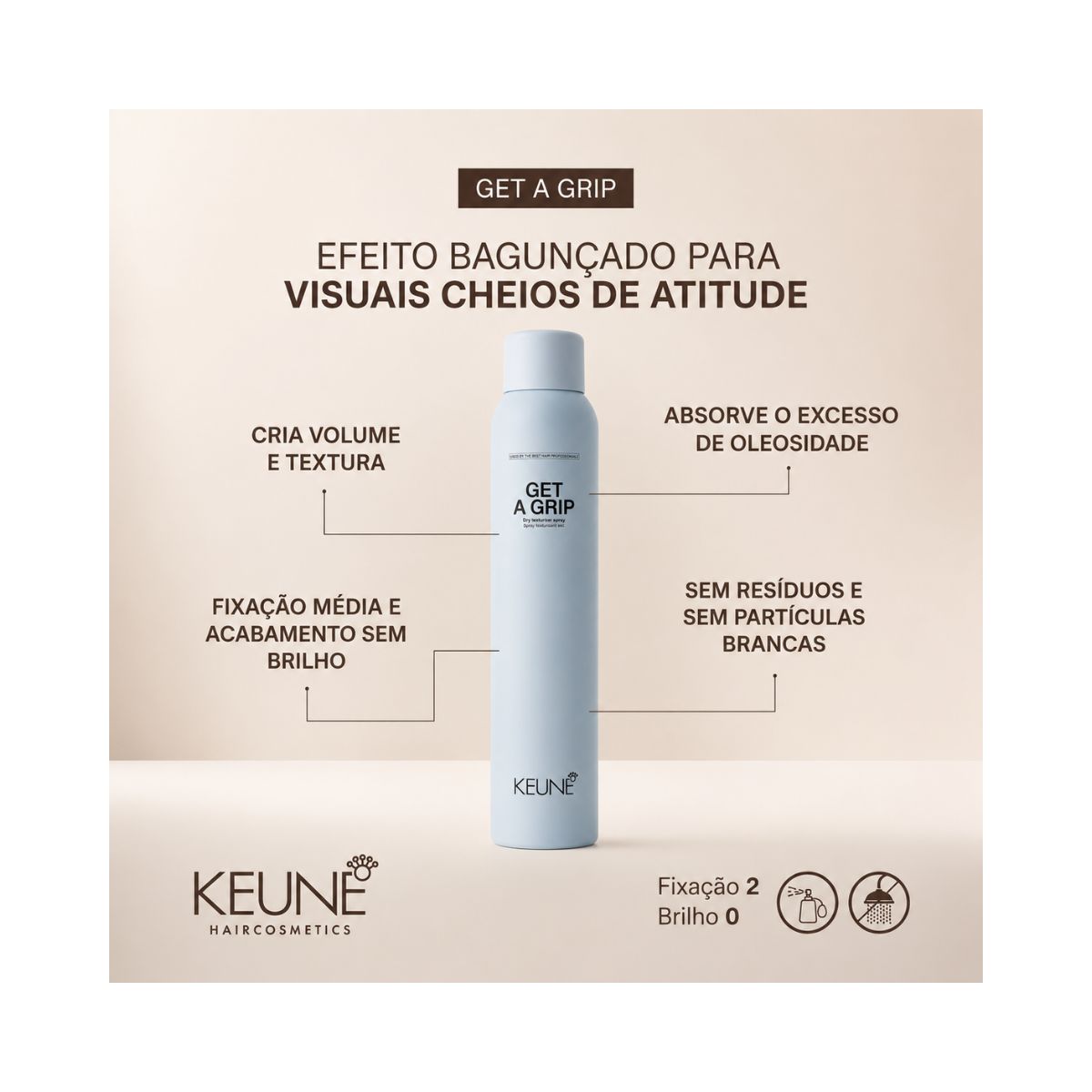 SPRAY DE TEXTURIZAÇÃO GET A GRIP KEUNE 200ML