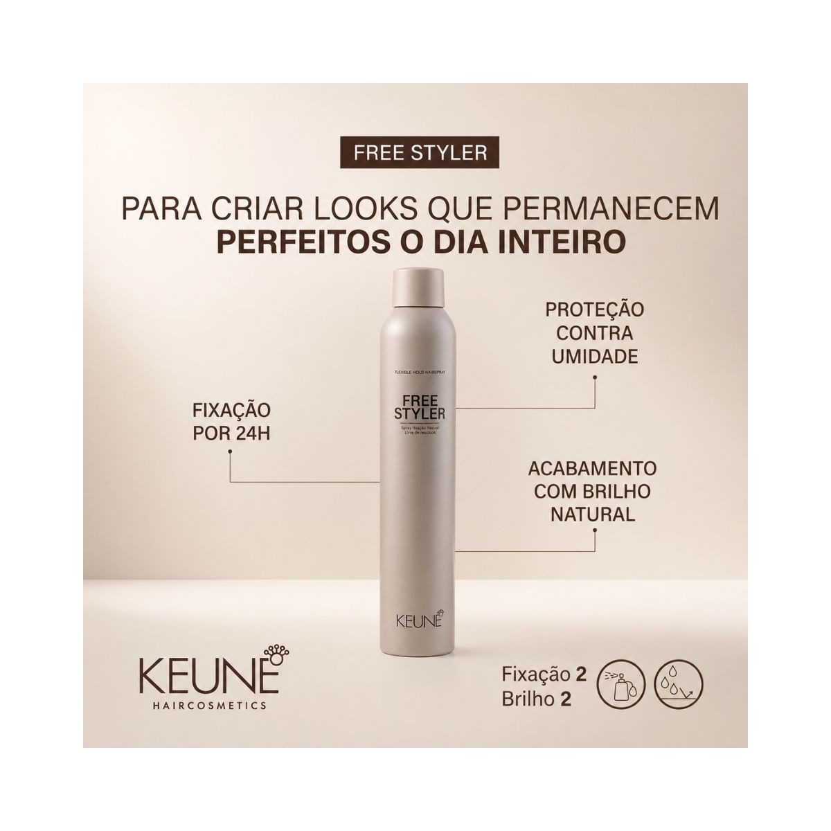 SPRAY DE FIXAÇÃO MÉDIA FREESTYLER KEUNE 300ML