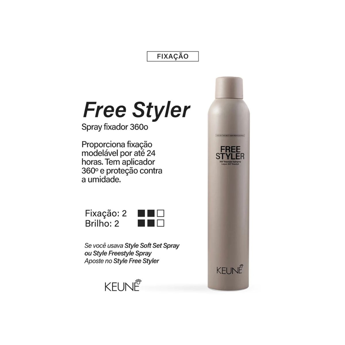 SPRAY DE FIXAÇÃO MÉDIA FREESTYLER KEUNE 300ML
