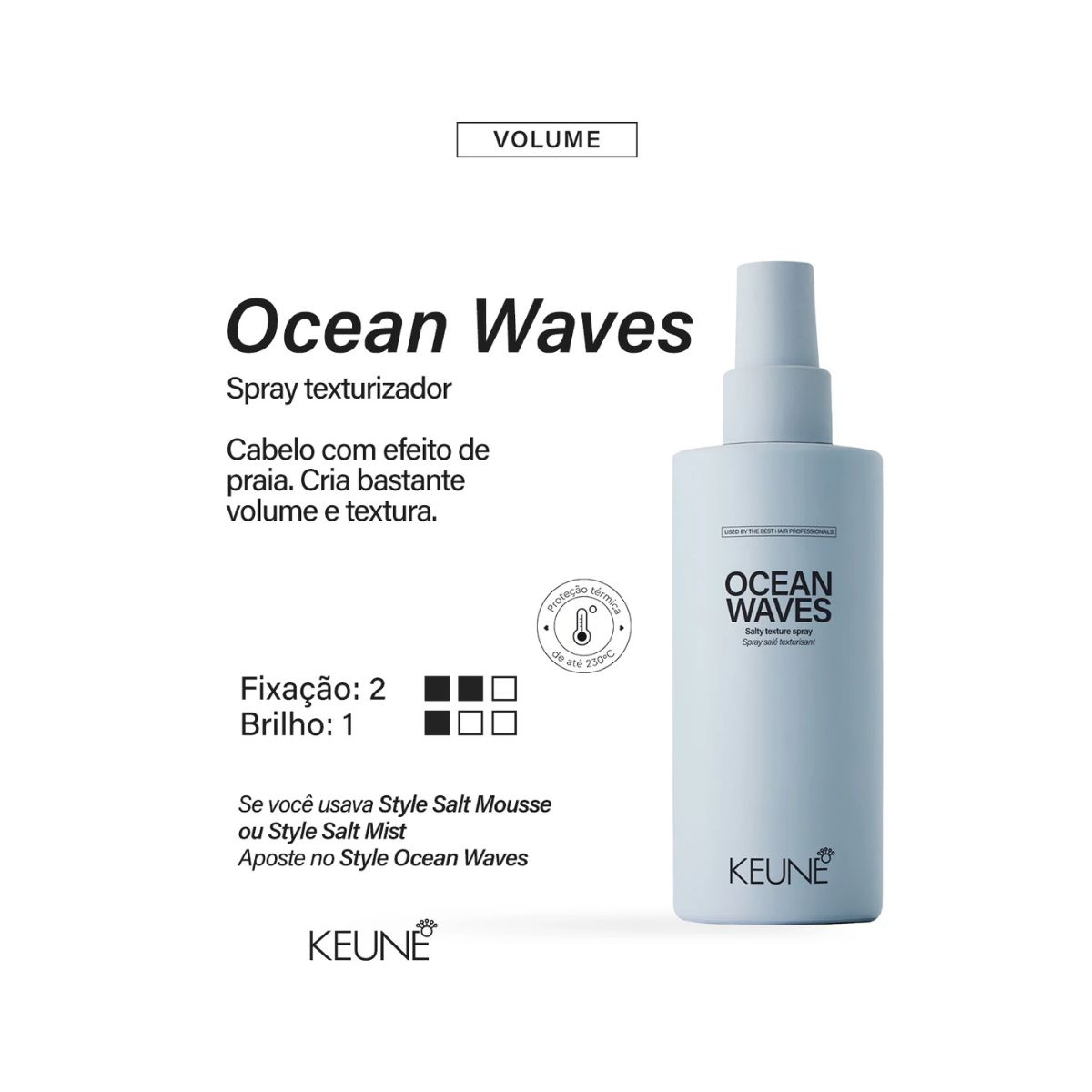 SPRAY TEXTURIZADOR PARA VOLUME OCEAN WAVES KEUNE 200ML
