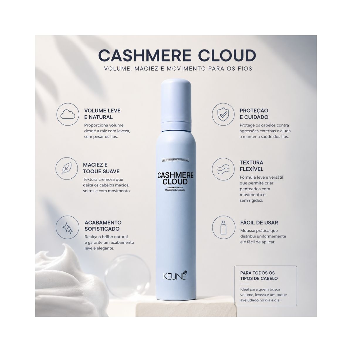 MOUSSE DE VOLUME CASHMERE CLOUD KEUNE 200ML