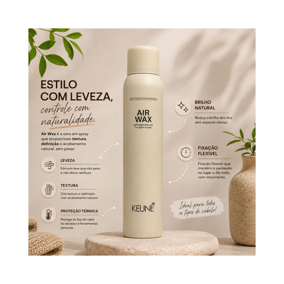 CERA EM SPRAY AIR WAX KEUNE 200ML