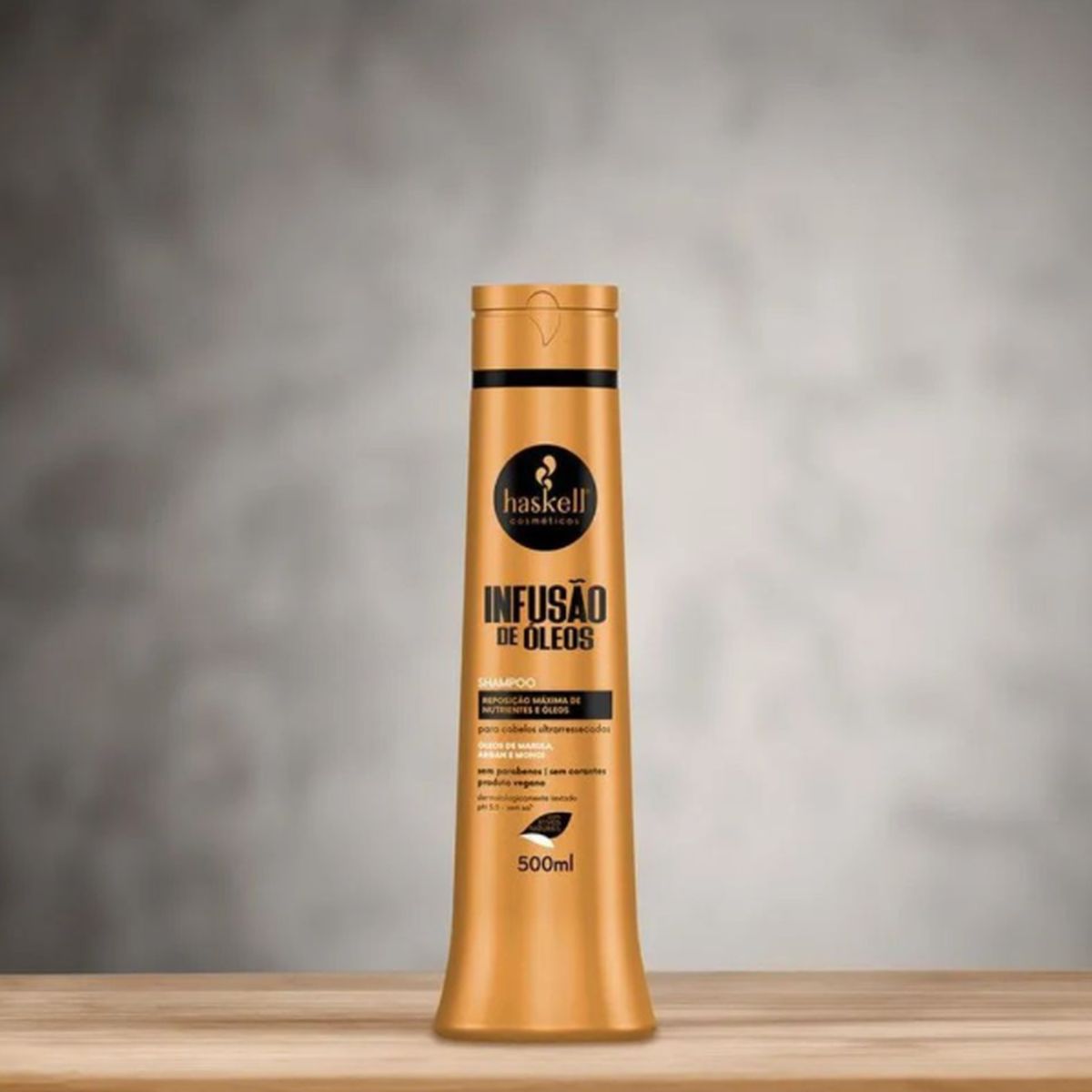 SHAMPOO INFUSÃO ÓLEOS HASKELL 300ML COM ÓLEO BELLA FEMME 7ML