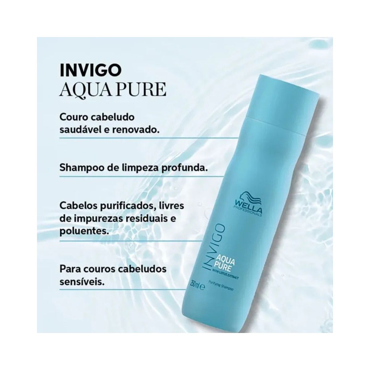 SHAMPOO INVIGO AQUA PURE WELLA WELLA PROFISSIONALS 250ML