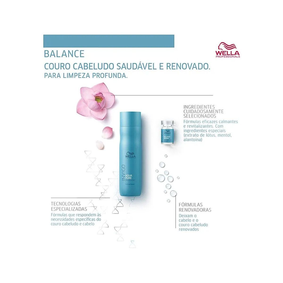 SHAMPOO INVIGO AQUA PURE WELLA WELLA PROFISSIONALS 250ML