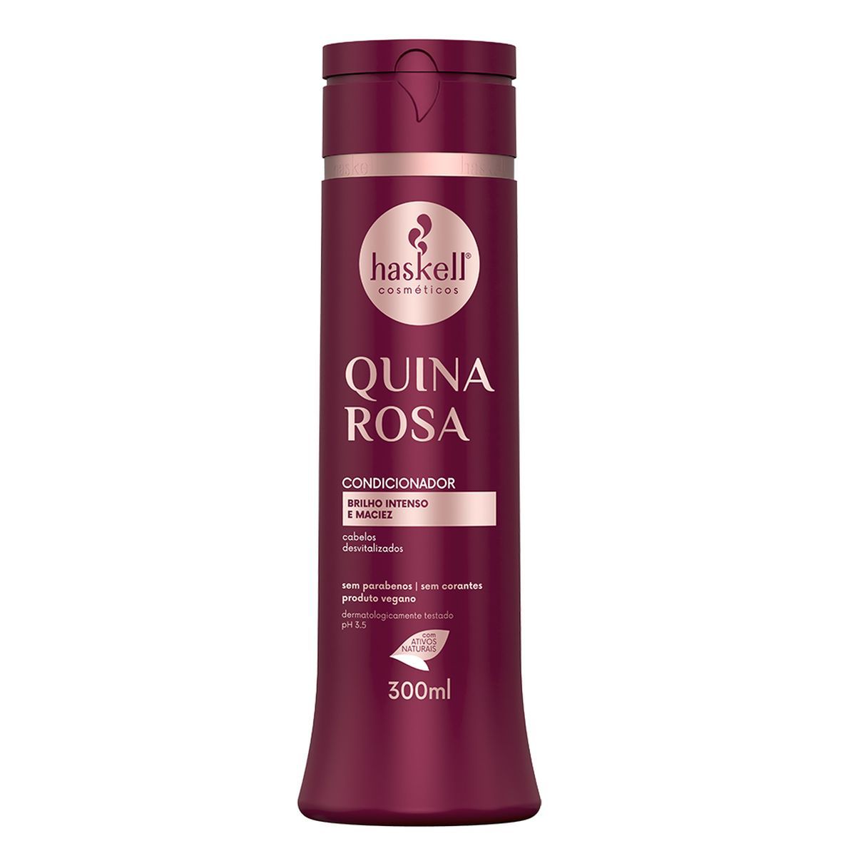 CONDICIONADOR QUINA ROSA HASKELL 300ML COM ÓLEO BELLA FEMME 7ML