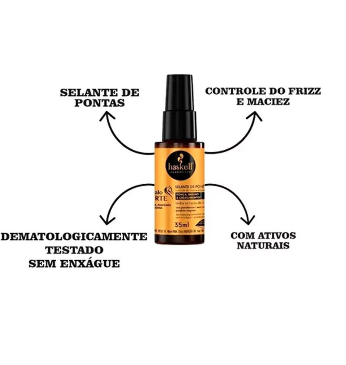 SELANTE DE PONTAS CAVALO FORTE HASKELL 35ML COM ÓLEO BELLA FEMME 7ML